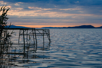 Stand over the lake Balaton