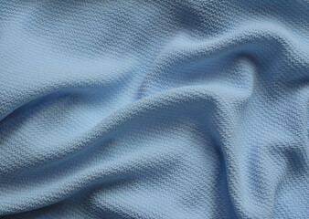 Blue relief draped fabric background