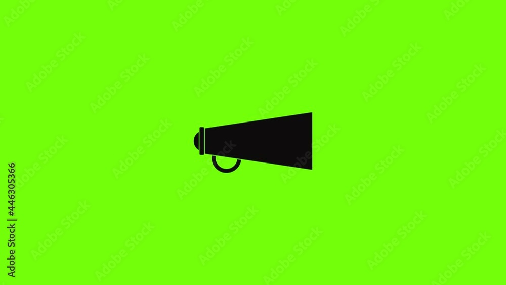 Poster loudspeaker icon animation