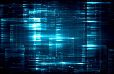 Futuristic abstract digital science technology concept background. 3d Illustration