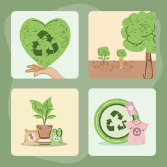 recycle and eco cards