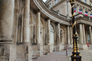 joseph malval square in nancy in lorraine (france)