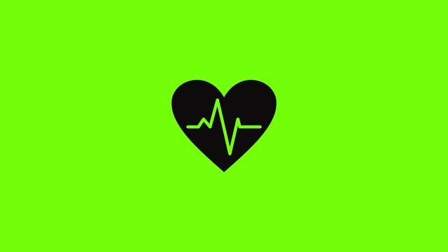 Healthy heart icon animation