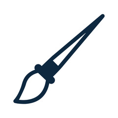Drawing, brush icon. Simple editable vector design isolated on a white background.