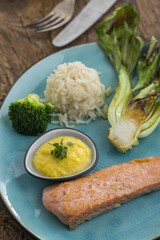 grilled salmon