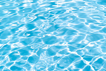 Fototapeta na wymiar Swimming Pool texture background. Rippled Water surface
