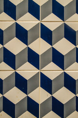Isometric cubes pattern tile