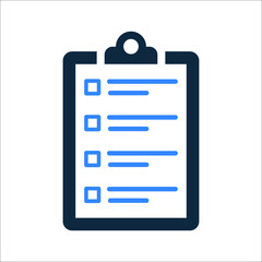Examination, sheet icon. Simple editable vector design isolated on a white background.