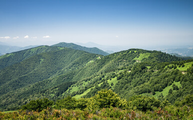 Mountain landscape in Ariege Pyrenees France