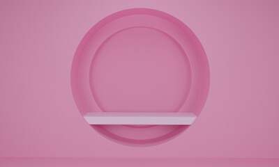 Obraz premium background 3d Model pink