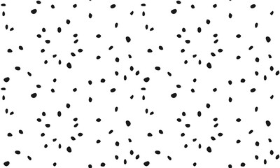 black dots on white background