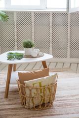 interior details in Scandinavian style