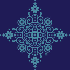 Santorini medallion placement design element for t-shirts