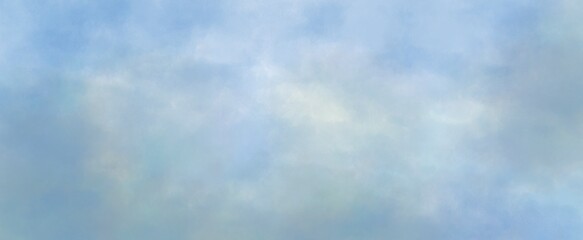 Light blue watercolor background hand-drawn with copy space for text	