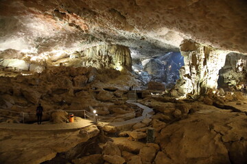 View of Sung Sot caves, Vietnam