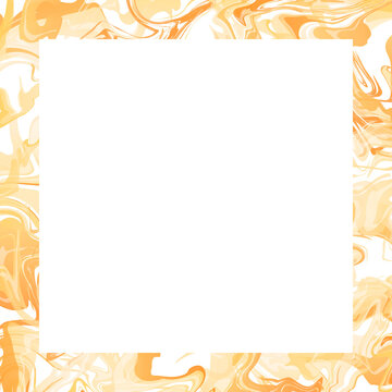Vector abstract frame or picture border template. Blots, smudges, and blurs that simulate spilled mixed paint.