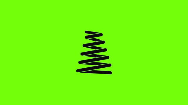 Car spring coil icon animation