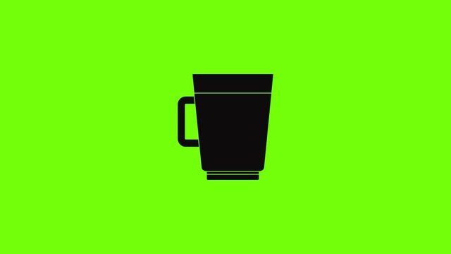 Blueberry smoothie icon animation