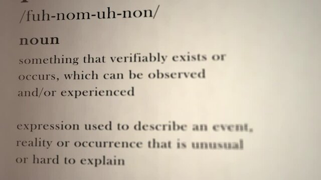 Phenomenon Definition
