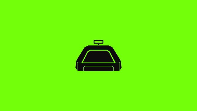 American football field icon animation