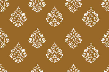 seamless raster pano wallpaper with vintage elements