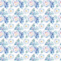 Watercolor Seamless pattern, Floral pattern