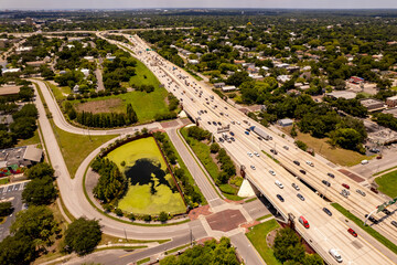 Aerial photo Ybor center Lake trail Tampa FL USA