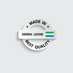 made in Sierra vector stamp. badge with Sierra flag	