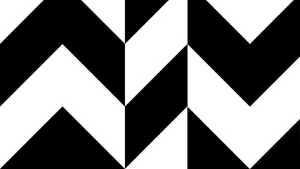 Black and white zig zag geometric