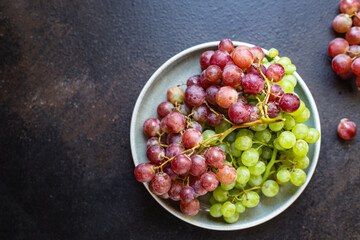 grapes fresh sweet ripe fruit food organic product meal snack on the table copy space food background rustic. top view vegan or vegetarian food