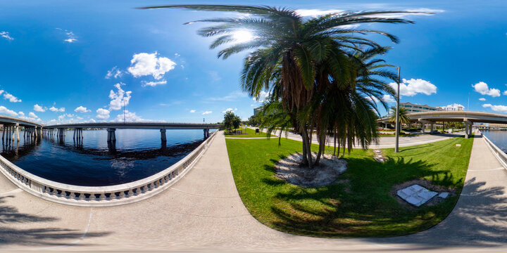 Tampa FL USA 360 vr spherical photo on Bayshore Boulevard