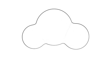 Cloud cartoon Line Icons design black. Hand drawn cloud cartoon. Drawing Cloud cartoon, sketch.