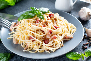 Homemade Carbonara pasta