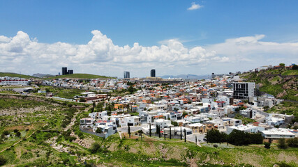 Panoramica aerea de la ciudad de Chihuahua Mexico. Fotografia de dron
