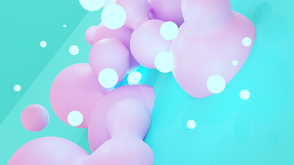 Colorful abstract background. 3D illustration