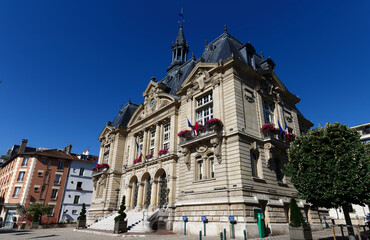 Suresnes town hall . It is municipality of the department Hauts-de-Seine in the region...