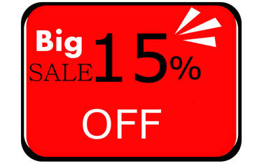 promotional sample 15% off for stores, departments and events with several discounted products
