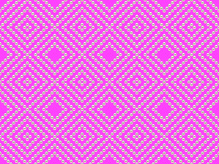Pink luxury background with beads and rhombuses. Seamless vector illustration. 