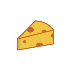 Cheese Flat vector logo design