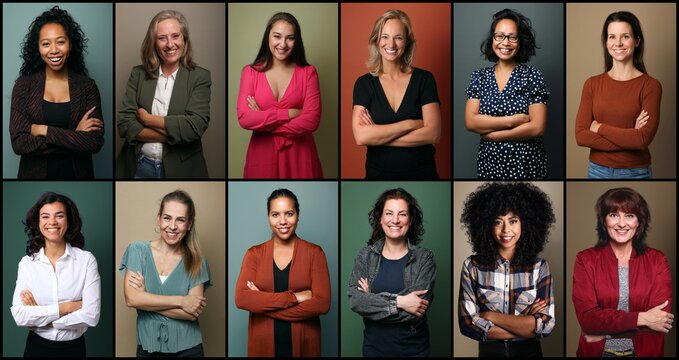 Portraits of 14 beautiful commercial powerfull women
