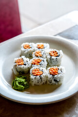 Japanese Sushi Salmon Roll