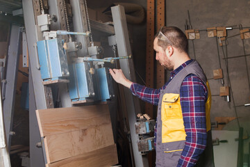 Process of making furniture with help of manual press