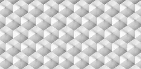 White isometric cube or boxes background