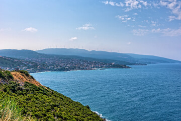 View of Veliki Pjesak, a small place in Montenegro