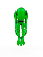 cyber monkey is being abducted