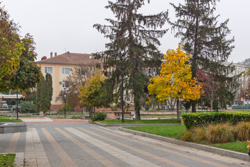 Fototapeta na wymiar Center of city of Pleven, Bulgaria
