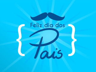 Father's Day Celebration Banner. Ideal material for gift cards and for retail and special offers.