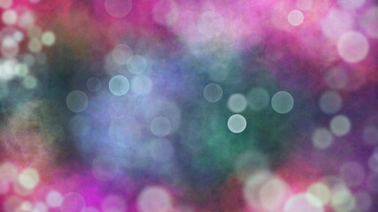 abstract background with bokeh and fullcolor nebula for banner, poster, flyer, or website background.