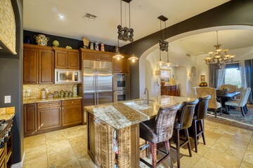 Interior home kitchen