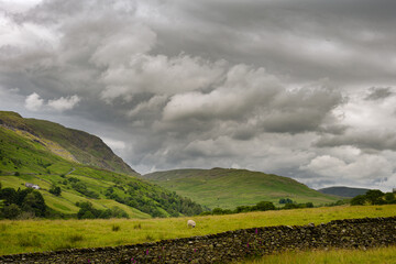 Hiking up Wansfell on a summer afternoon, Lake district, England